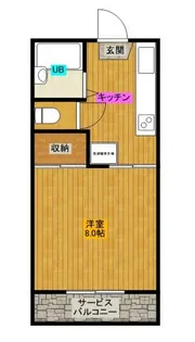 グリーンヒルズ【2階】の間取り