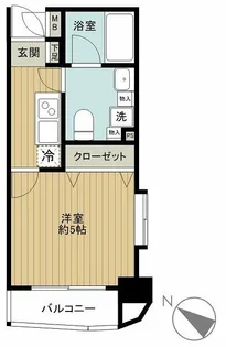 グリフィン横浜・桜木町六番館【2階】の間取り