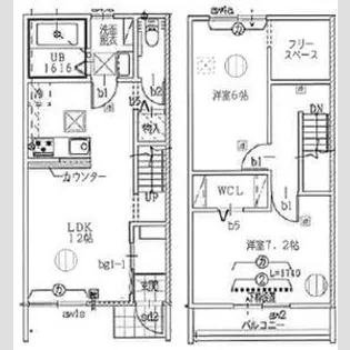 岐阜県各務原市鵜沼各務原町5【一戸建】の間取り