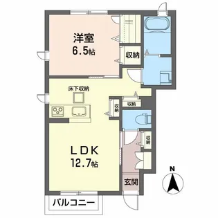 フレンドシップ【1階】の間取り