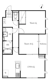 フォレストショア【2階】の間取り