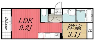 千葉県千葉市中央区祐光4【アパート】の間取り