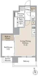宮城県仙台市宮城野区鉄砲町西【マンション】の間取り