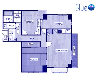 保土ヶ谷パインエステート【2階】の間取り