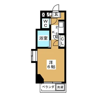 東京都世田谷区代田1【マンション】の間取り