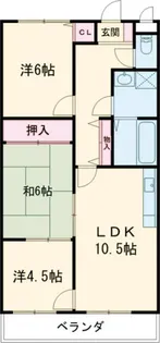 グレース深野【3階】の間取り