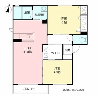 メゾンエスポワール I棟【2階】の間取り