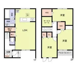 パールグレイス【2階】の間取り