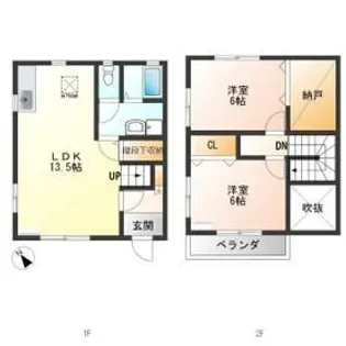 栃木県宇都宮市西一の沢町【一戸建】の間取り
