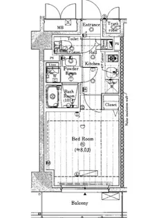 東京都江東区冬木【マンション】の間取り