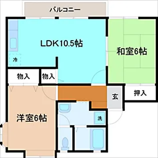 トゥインクル・デュ・ボヌール【2階】の間取り