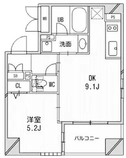 東京都港区芝5【マンション】の間取り