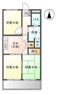 パレスフォーシーズン【4階】の間取り