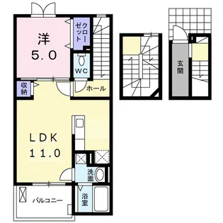 エクセル【3階】の間取り