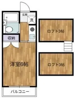 飛田給コーポ【2階】の間取り