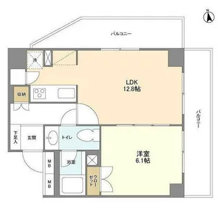 BPRレジデンス代々木【2階】の間取り