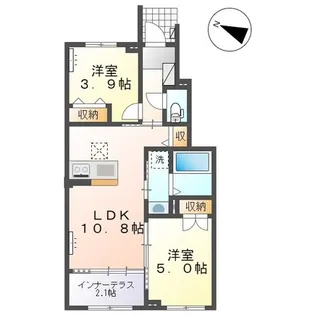 グランフォンテーヌ3【1階】の間取り