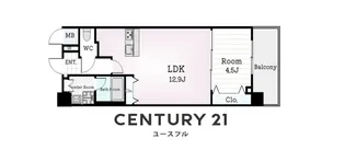 スプランディット中百舌鳥【7階】の間取り