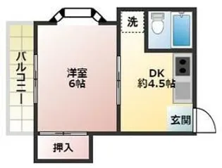 キャナルハクヨー【1階】の間取り