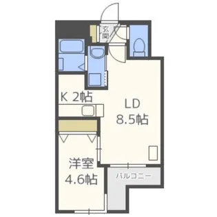 GARE 宮の沢【4階】の間取り