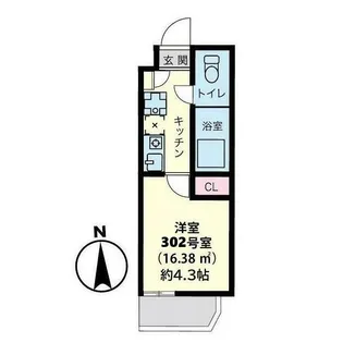 スマートVILLA戸越【3階】の間取り