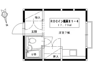ROCン鶴岡II【1階】の間取り