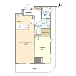 フロンティア新宿タワー【6階】の間取り