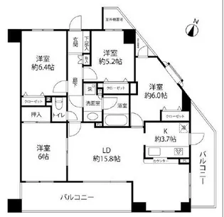 ステイツ千里桃山台【3階】の間取り