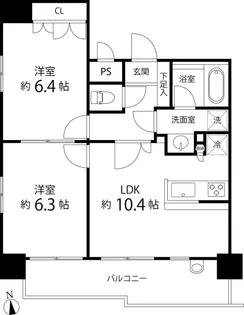 スペーシア秋葉原【13階】の間取り