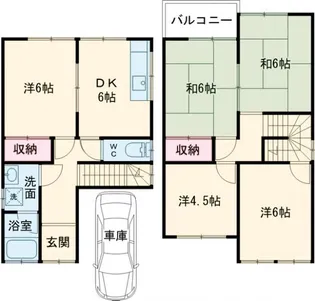 奈良県奈良市平松5【一戸建】の間取り