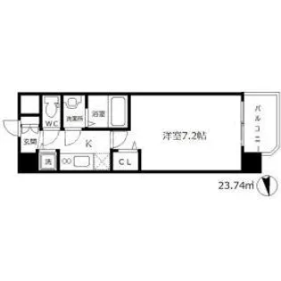 メインステージ大阪福島【7階】の間取り