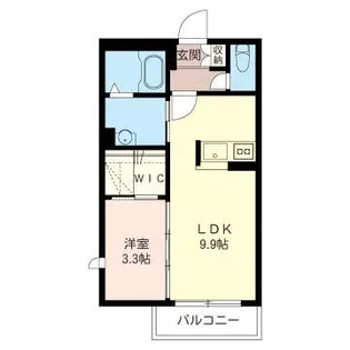 セントルーガ西青木【2階】の間取り