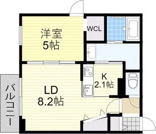 GIRAFFE KIKUSUI Premier (ジラフ菊水プレミア)【4階】の間取り