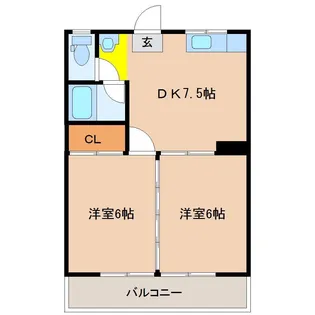 リヴェール阿波岐【3階】の間取り