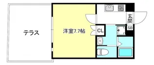 スミレスタ御所西【1階】の間取り