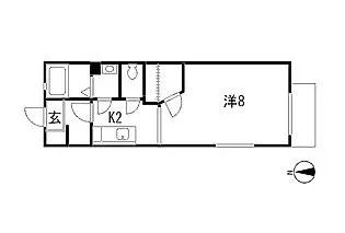 ルクレール【2階】の間取り