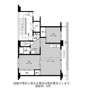 ビレッジハウス楠II1号棟【3階】の間取り