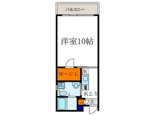 グランコスモ出町【1階】の間取り