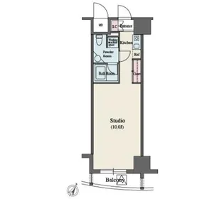 MFPR代々木タワー【11階】の間取り
