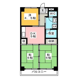ハイタウンみずほ III【7階】の間取り