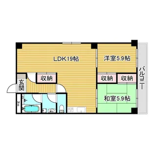 サニーハウス土山 東棟【2階】の間取り