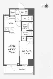 Alpha Prime東陽町【4階】の間取り