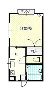 レヴール綾田【1階】の間取り