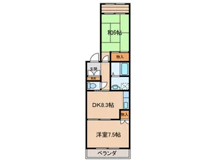 レヴ・クレール【2階】の間取り
