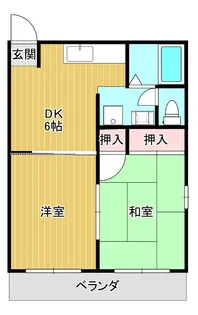 スカイヒルズMI【2階】の間取り