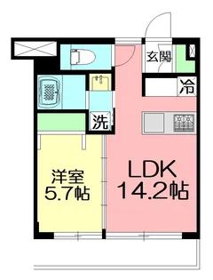 シャルム湘南【2階】の間取り