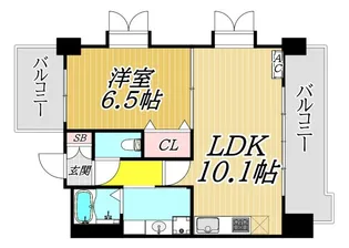 ラディウス武庫之荘【3階】の間取り