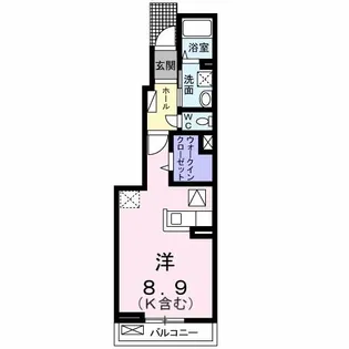 グレイスB【1階】の間取り