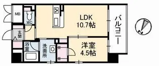 フォルト・マーレ【6階】の間取り