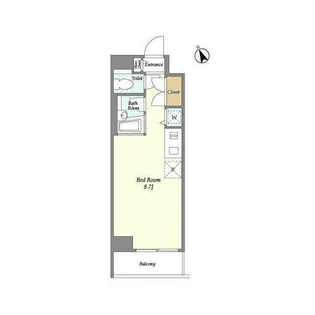 プレミアステージ大崎【9階】の間取り